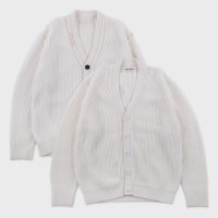 [테스터먼트] Reversible pointed cardigan_Ivory