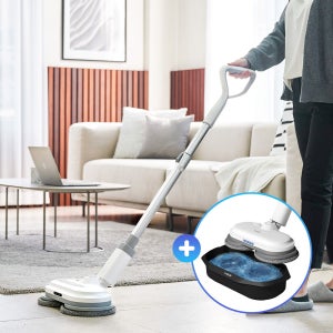 보아르 워터스핀E1 무선 물걸레청소기 자동세척 듀얼 회전 걸레 전동 자동 스핀 물청소기