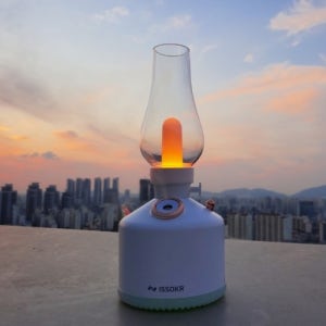 이쏘코리아 실내불멍 감성캠핑랜턴 가습기 차박 배터리 무선 무드등 조명 호롱 IHF200