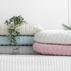 60수 고밀도 바이오워싱 기계누빔 단면패드 5cm누빔/뒷면밴드 S D Q K SK LSK