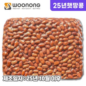 [25년산] 우농 햇 볶음땅콩 3.75kg (알크기 소/중/대)