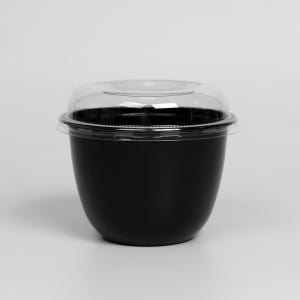 [DS] 디저트 카페 750cc 블랙 도토리 빙수 컵+뚜껑 DS-302 400SET /중