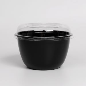 [DS]디저트 카페 1100cc 블랙 도토리 빙수 컵+뚜껑 DS-303 300SET /대