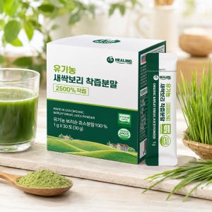 아임힐링 유기농 새싹보리 미국산 2500% 착즙분말 30포, 1개