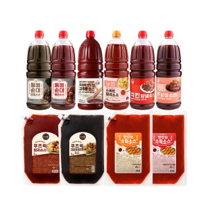 쿠즈락 소스 소떡 양념치킨 데리야끼 고추장 칠리 대용량 업소용 소스 10종