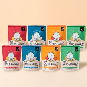 리틀스푼 유기농 쌀과자 아기 유아 떡뻥과자 간식 8봉 세트 소프트팡, 1개