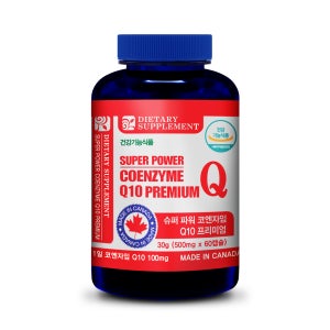 캐나다 직수입 슈퍼파워 코엔자임 Q10 프리미엄 코큐텐 2개월분 60캡슐, 1개