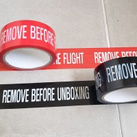 REMOVE BEFORE FLIGHT UNBOXING 쇼핑몰 박스 택배 디자인 테이프