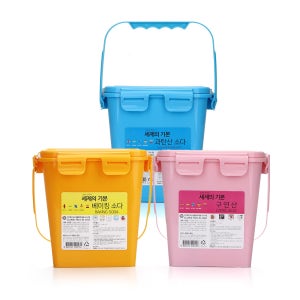 세제의기본 천연 세제 3종2kg 1세트 과탄산소다+베이킹소다+구연산