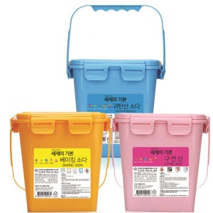 세제의기본 천연 세제 3종2kg 1세트 과탄산소다+베이킹소다+구연산