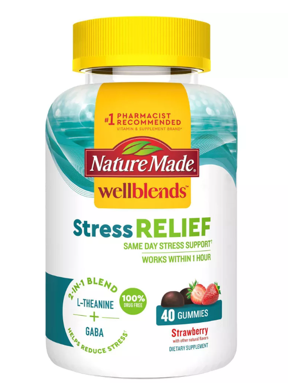 네이처 메이드 Stress Relief 씹어먹는 영양제 40개입