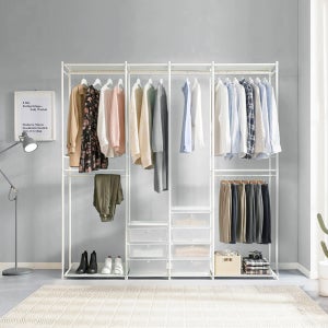 시스템행거 옷장 옷방 철제 튼튼한 시스템 행거 골드 인테리어 가구