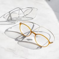 블루라이트 차단 티타늄 투명 뿔테 안경 여자 남자 패션 가벼운 안경테