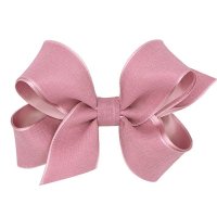 위원스 Wee Ones Girl’s Canvas Linen Overlay Hair Bow