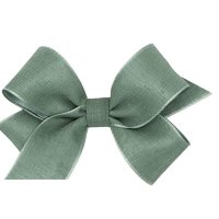 위원스 Wee Ones Girl’s Canvas Linen Overlay Hair Bow