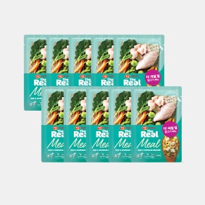 더리얼 밀 닭고기 (60g x 10개) 강아지 화식 습식사료