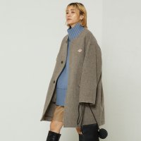 단톤 21FW 칼라리스 코트 베이지 카멜 네이비 DNB212L101-0019