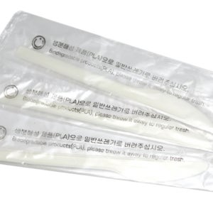 PLA 생분해 일회용 나이프(백색) - 개별포장 1BOX 1000개