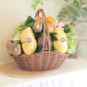 [생화장식 및 보자기 무료 서비스] 바구니(대) 정담과일 과일바구니 서울 퀵배송 첫인사 상견례 이바지