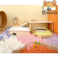 흡수력 좋은 펠릿 베딩 850g 먼지 적은 나이트엔젤 천연 펄프 화장실 베딩 햄스터 용품