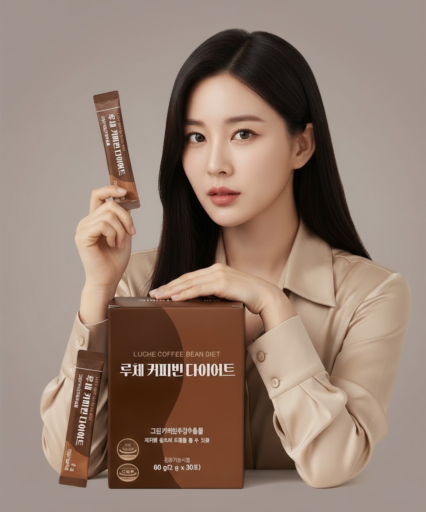 루체 다이어트 커피 보조제 그린 커피빈 체지방 <b>컷팅제</b> 다이어트식품 30포, 1개