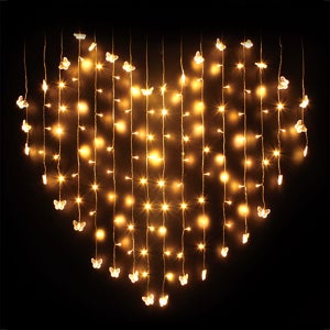 퍼스트 LED 24V 하트장식 나비조명 128구 트리전구