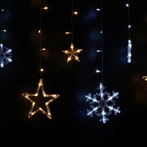 퍼스트 LED 24V 눈별장식 12줄 트리전구 크리스마스