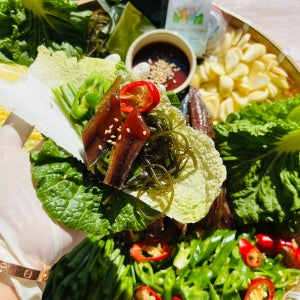 포항 구룡포 과메기 야채세트