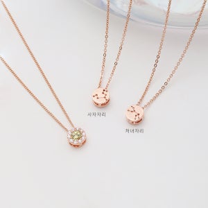 14K 8월 탄생석 별자리 페리도트목걸이 기념일 생일 선물