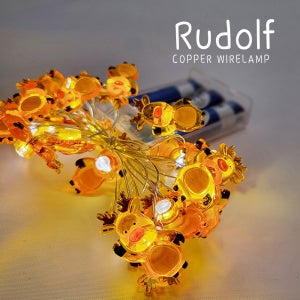 LED 건전지 크리스마스 장식 조명 트리 전구 와이어 루돌프 20p