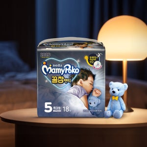 마미포코 꿀잠팬티 밤 기저귀 특대형 18P(공용) 1박스(6팩)