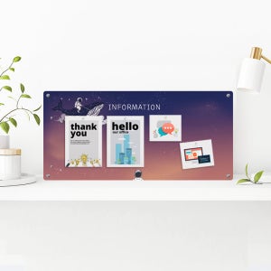 자석 공지 게시판 4구 어린이집 인포메이션 학급 알림판 엘리베이터 식당 음식점 벽메뉴판