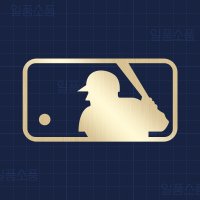 MLB 스티커 테두리 타입 골드헤어라인 5cm x 2.7cm