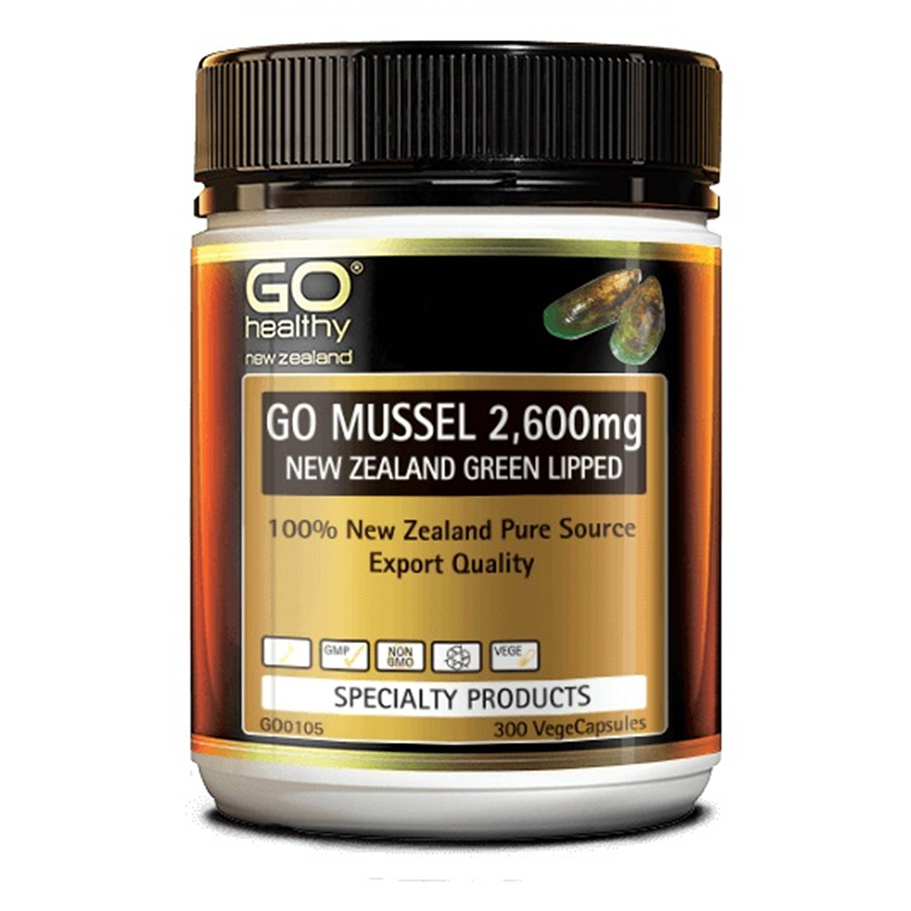 <b>Go Healthy</b> Mussel <b>고헬씨</b> 초록입홍합 2600mg 300캡슐 뉴질랜드