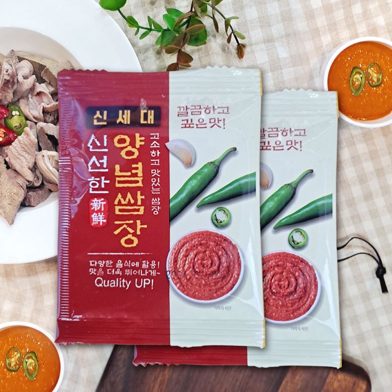 일회용쌈장 3kg (약 100개) 순대쌈장족발쌈장