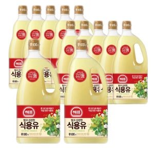 사조 해표 식용유 1.8L 12개 1박스 대용량 콩기름 튀김용 오일