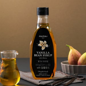 몽크슈 프리미엄 무설탕 수제 제로 바닐라 시럽 슈가프리 저당 알룰로스 바닐라빈 530g