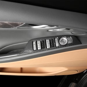 제네시스 G80 페이스리프트 튜닝 카본 윈도우스위치 커버 몰딩