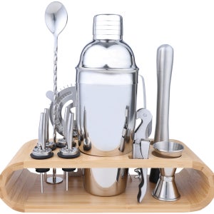 칼딘 홈텐딩 칵테일 쉐이커 셰이커 칵테일 용품 키트 주조 기능사 12종, 750ml + 지거 포함 12종, 1세트