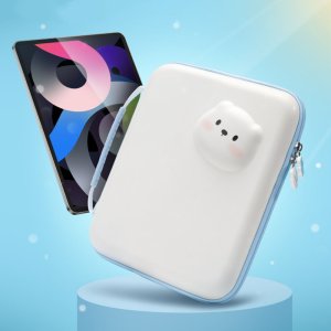 GEEKSHARE 화이트베어 아이패드프로 에어4 멀티스토리지 파우치 11인치 이하 태블릿