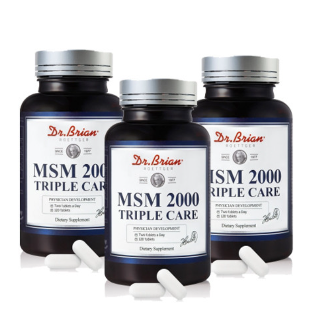 닥터브라이언 뼈건강 <b>MSM2000 트리플케어</b> 360정 6개월분
