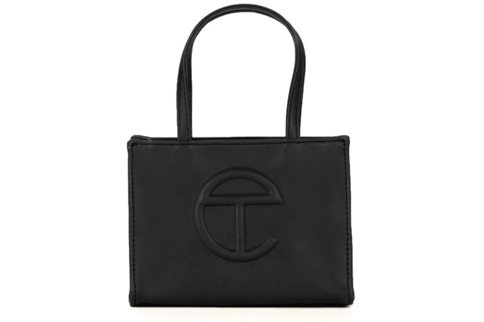 telfar small black shopping bolsa