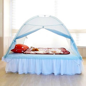 보온텐트 우풍차단 침대 실내 원룸 접이식