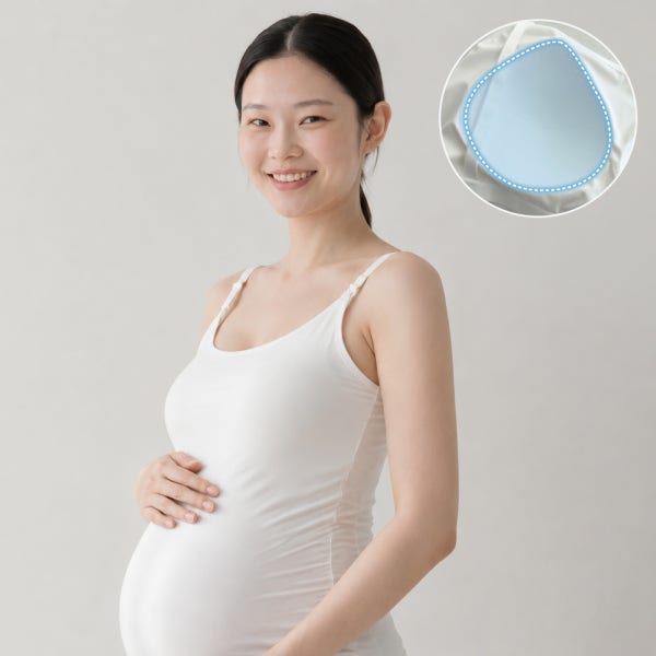 원단검사완료 에이투에프 패드일체형 임산부 수유나시 브라탑 런닝 수유속옷 캐미솔 빅사이즈