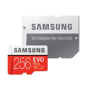 삼성 정품 마이크로SD카드 EVO Plus+SD어댑터 256GB MB-MC256HA/KR