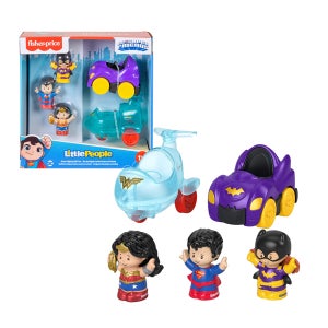 피셔프라이스 DC 프렌즈 리틀피플 작은사람들 크라임 파이팅 슈퍼맨 원더우먼 배트걸 차량