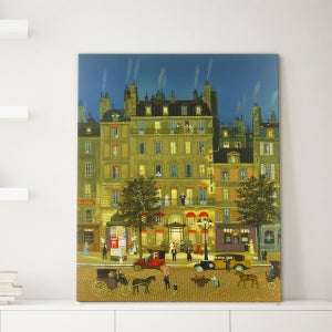 미셸들라크루아 프랑스 명화 5 프랑스 시골길 야경 캔버스액자 31x41cm