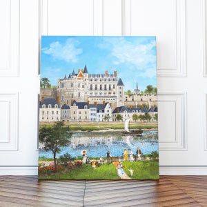 프랑스 명화 2 프랑스 앙부와즈성곽 캔버스액자 31x41cm