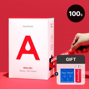 맥스메이드 아미노맥스 운동선수 아미노산 보충제 BCAA 아르기닌 포도, 100포, 1개