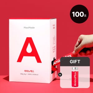 맥스메이드 아미노맥스 운동선수 아미노산 보충제 BCAA 아르기닌 포도, 100포, 1개